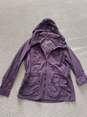 Eddie Bauer Travex Lightweight Hooded Jacket - Purple - Medium